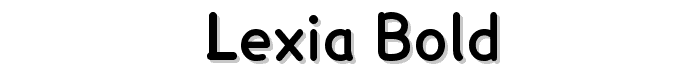 Lexia Bold font